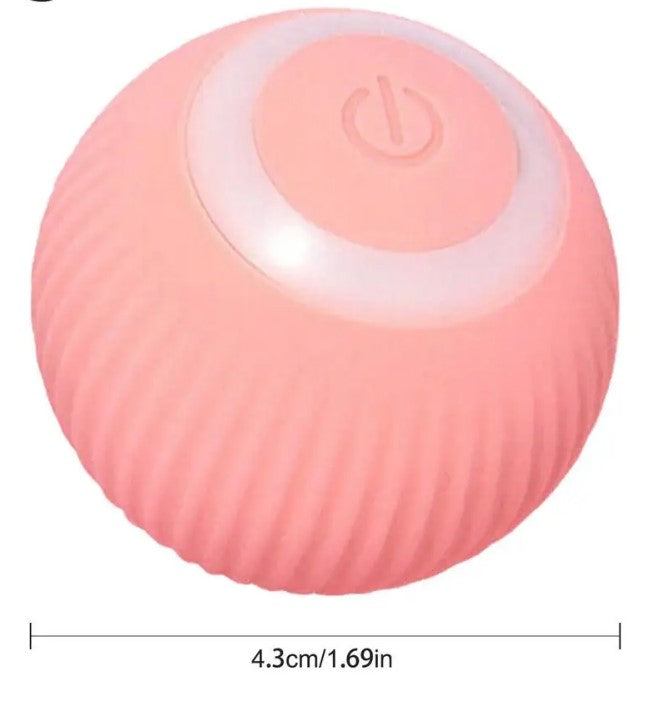 Rechargeable Automatic 360 Degree Pet Rolling Ball - Pink