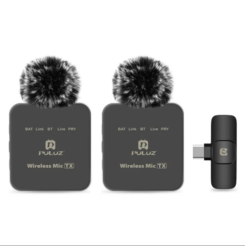 PULUZ Wireless Lavalier Microphone for Mobile Phone - 2 - Type C