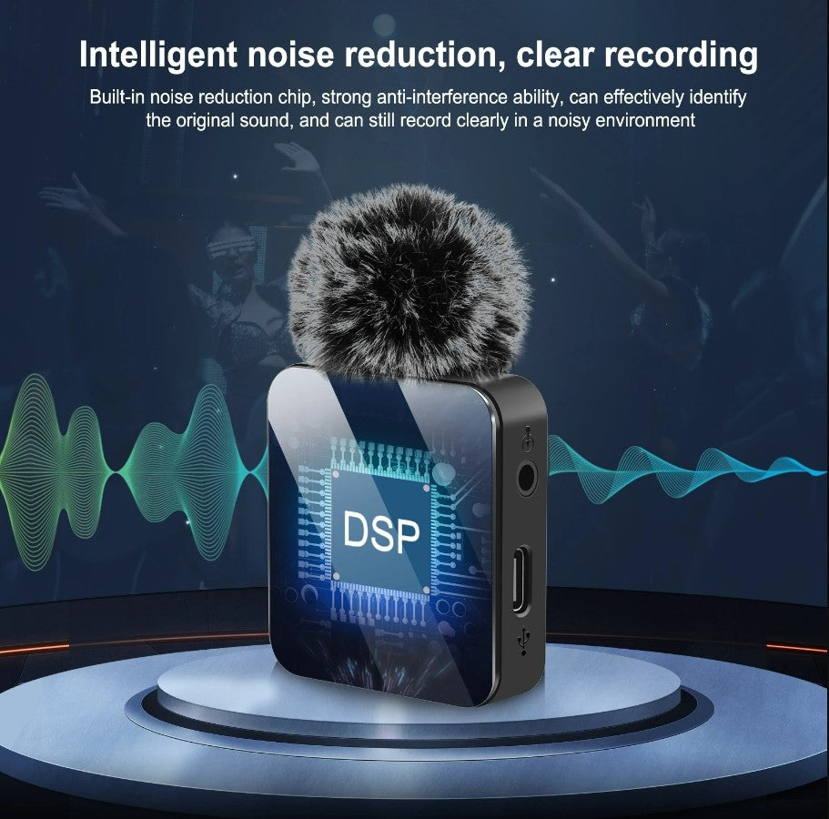 PULUZ Wireless Lavalier Microphone for Mobile Phone - 2 - Type C