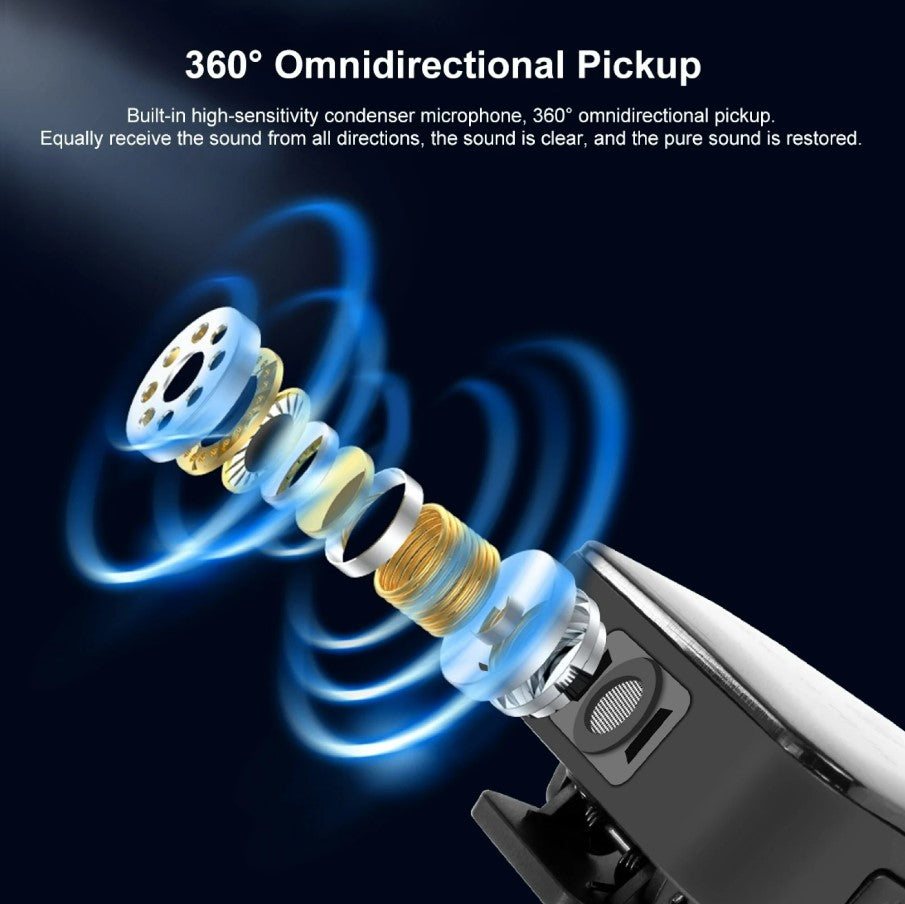 PULUZ Wireless Lavalier Microphone for Mobile Phone - 2 - Type C