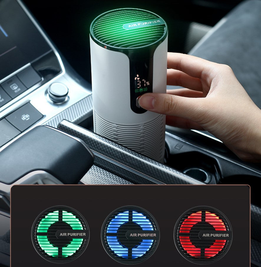 Intelligent Car And Home Air Purifier - White