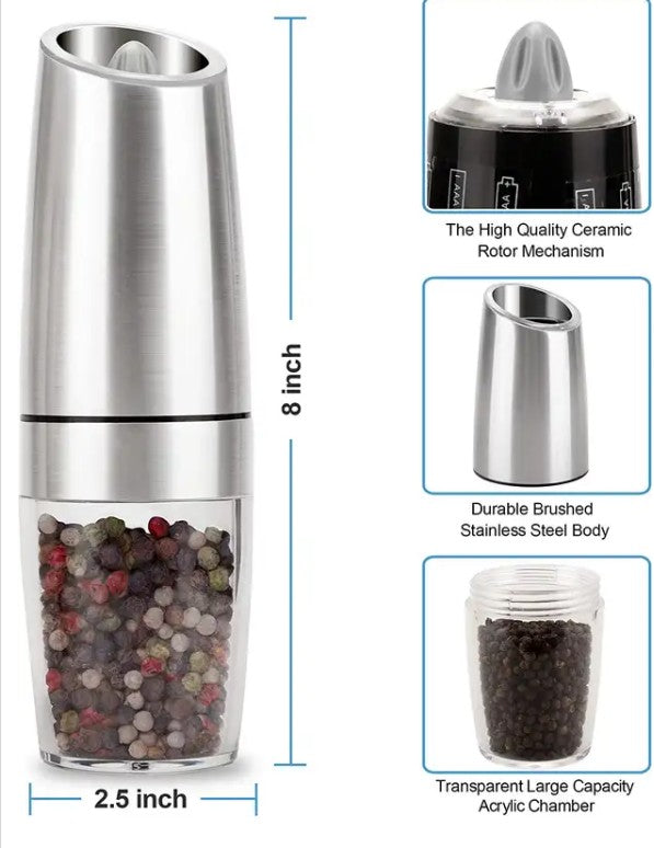 Automatic Electric Salt And Pepper Grinder Set