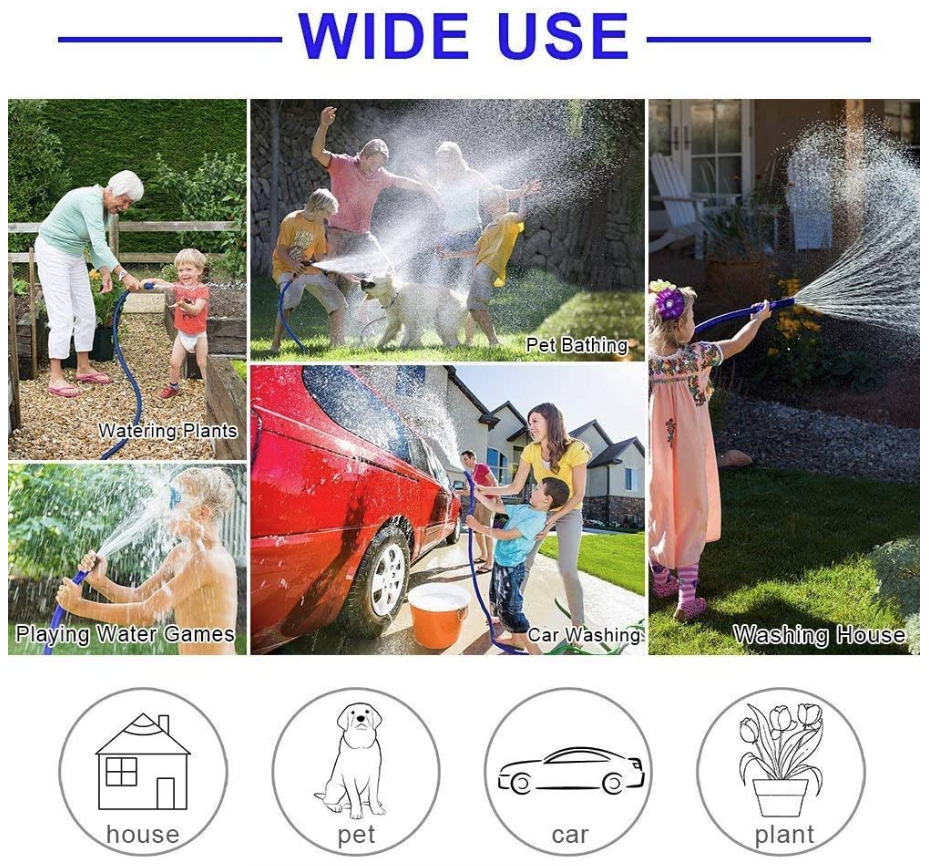Expandable Hose Pipe With 7 in 1 Nozzle - 45 Meters