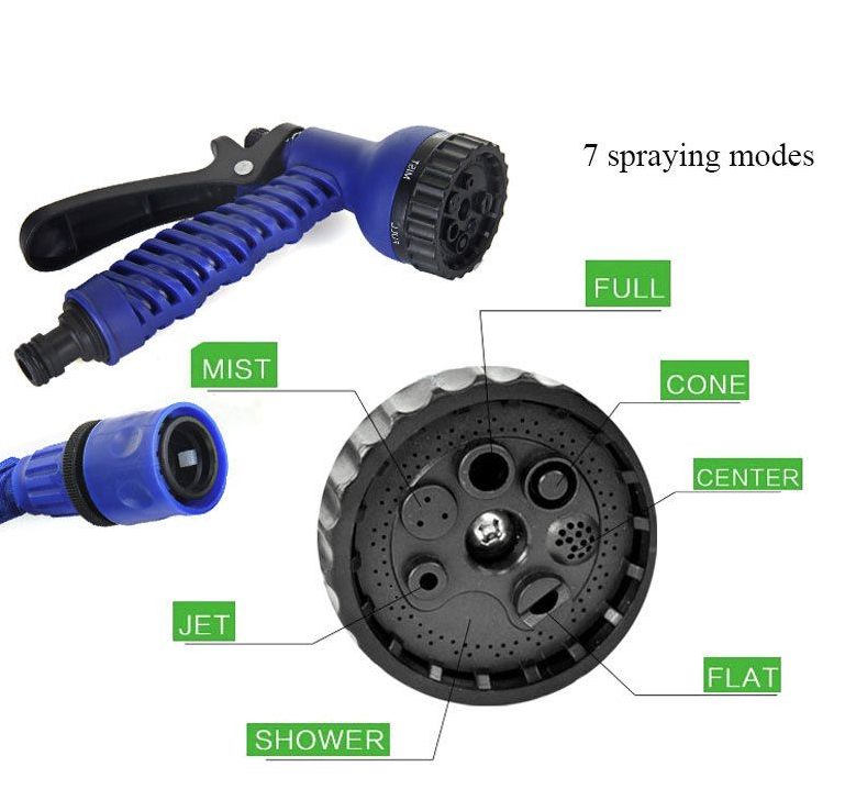 Expandable Hose Pipe With 7 in 1 Nozzle - 15 Meters