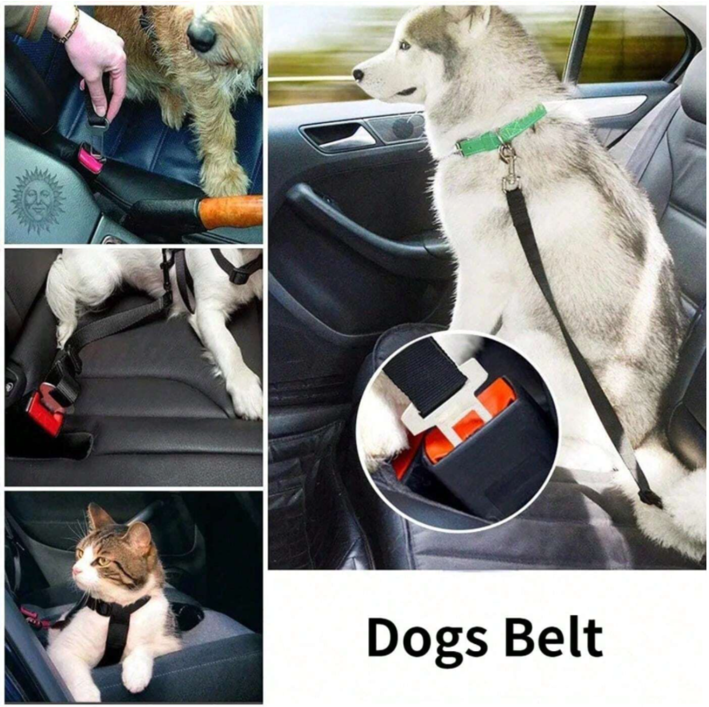 Adjustable Safety Seat Belt for Pet
