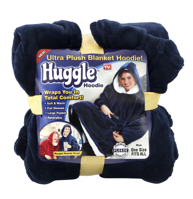 Plush Huggle Hoodie - Navy