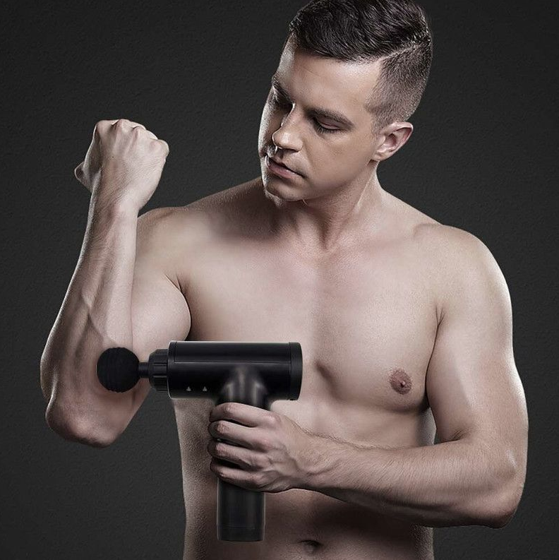 Massage Gun with 4 Changeable Heads - Black
