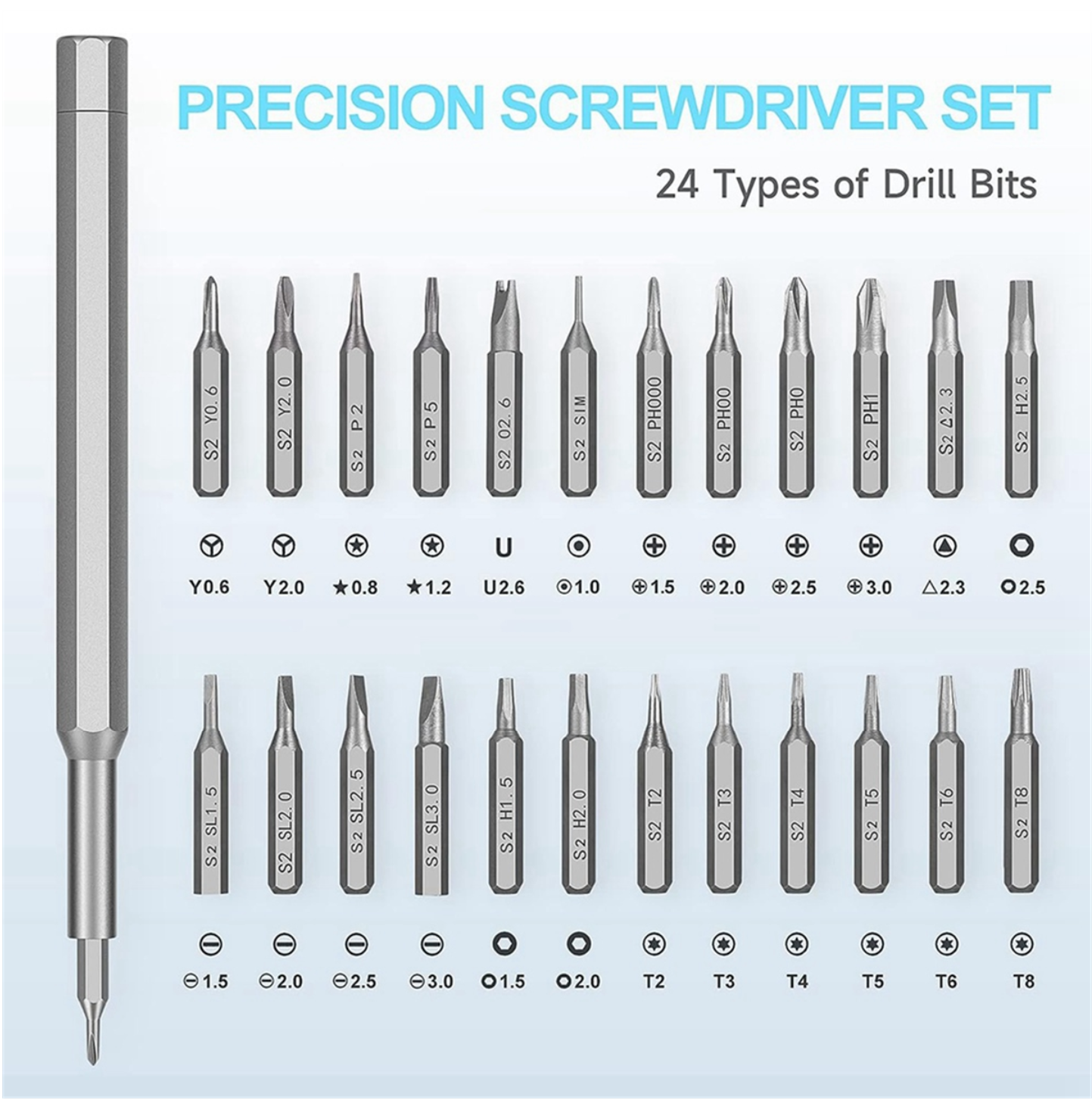 25 in 1 Screwdriver Set, Small Magnetic Screwdriver Repair Tool Kit