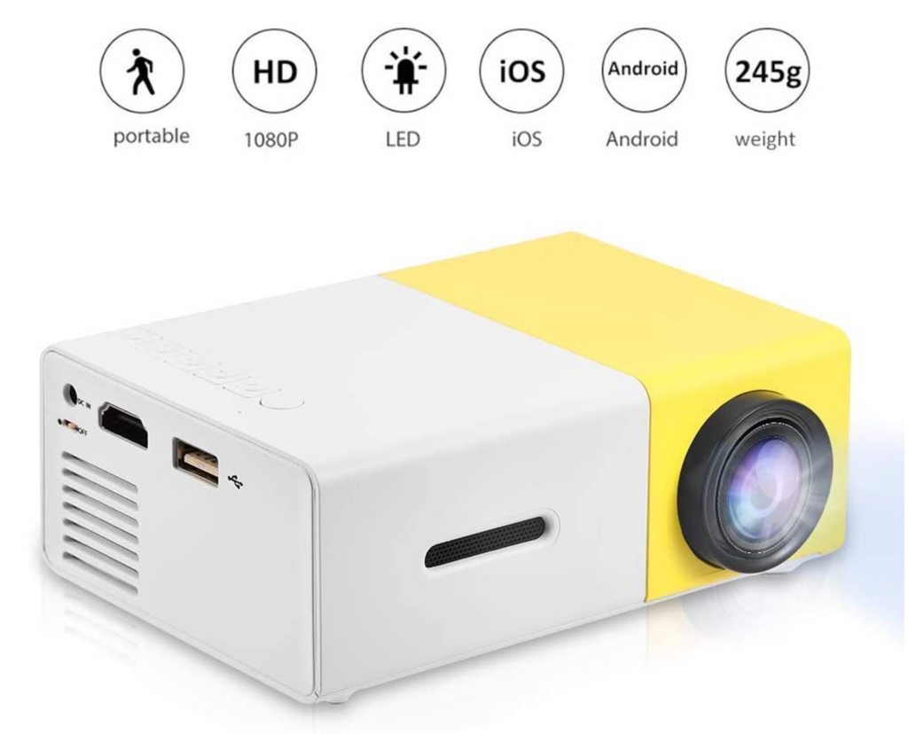 Portable HD LED Projector Laptop USB/SD/AV/HDMI